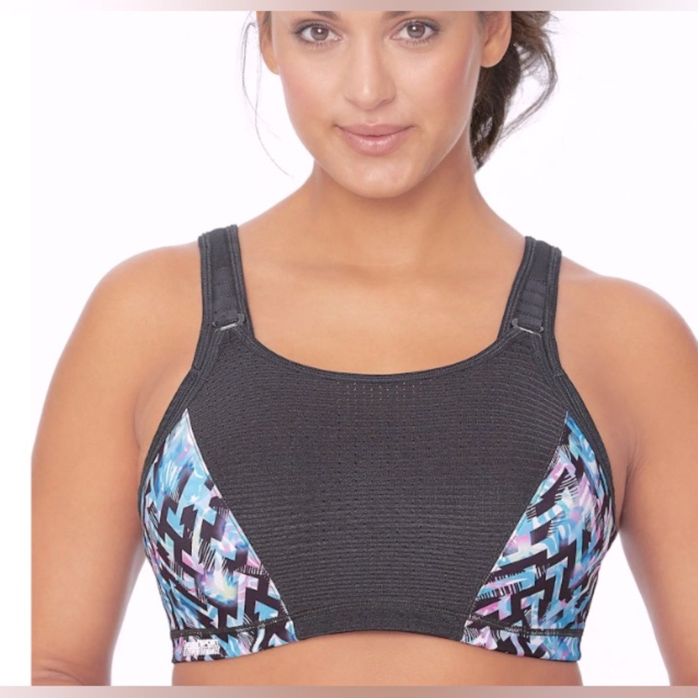 Glamorise Sport Elite Performance Bra High Impact Full Bust Supportive 32DD Run